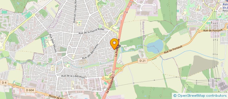 localisation de l'entreprise JCNS SERVICES à PONTAULT-COMBAULT