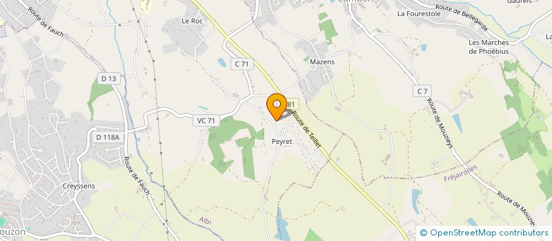 localisation de l'entreprise JCO HOLDING  ALBI