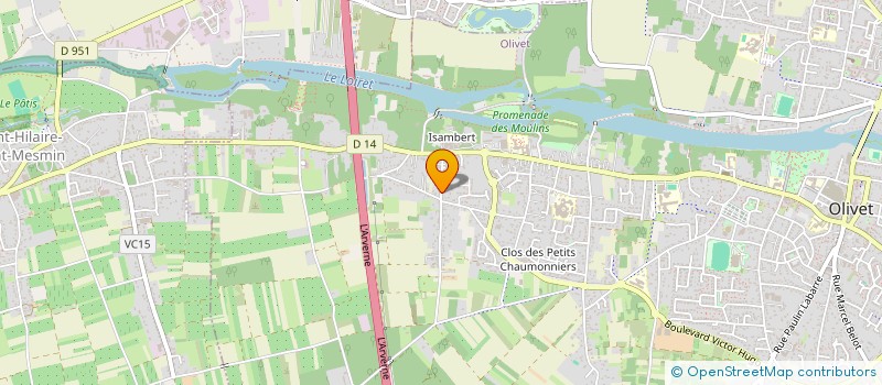 localisation de l'entreprise JCOP à OLIVET