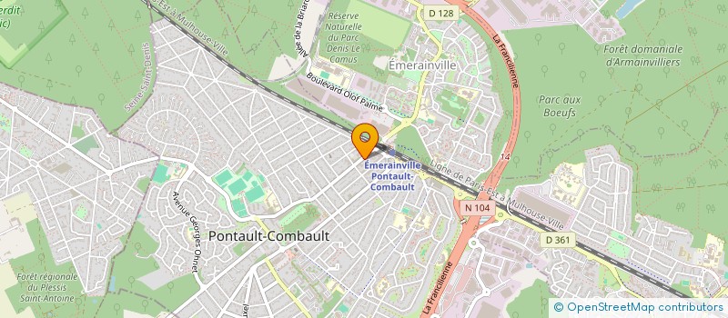 localisation de l'entreprise JCP AUTOMOBILES à PONTAULT-COMBAULT