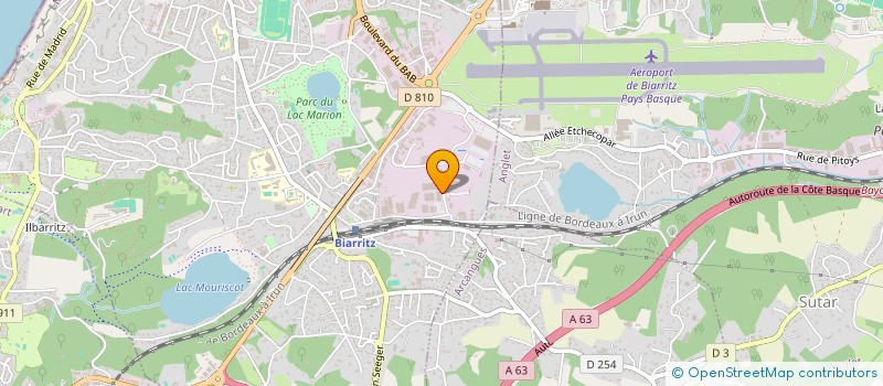 localisation de l'entreprise JCP DIFFUSION  BIARRITZ