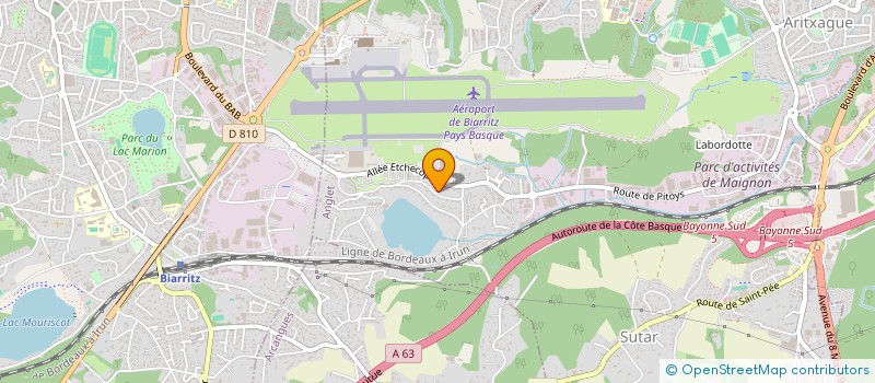 localisation de l'entreprise JCP DIFFUSION à ANGLET