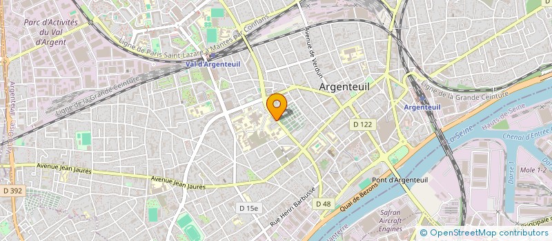 localisation de l'entreprise JCP FINANCIERE  ARGENTEUIL