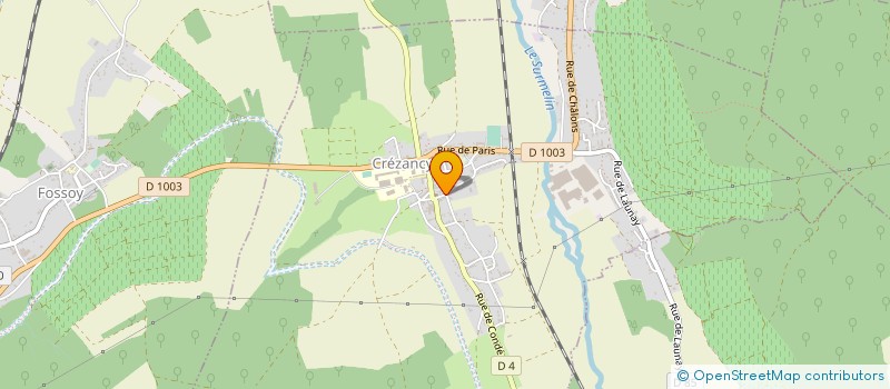 localisation de l'entreprise JCP HABITAT à CREZANCY