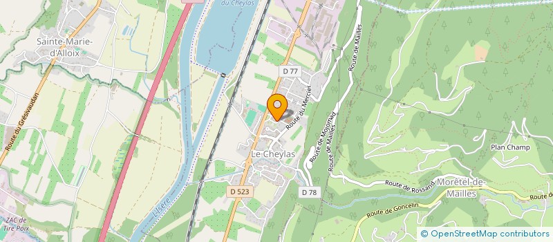 localisation de l'entreprise JCP OFFICE  LE CHEYLAS