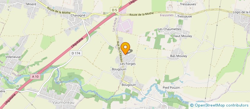 localisation de l'entreprise JCPF  FRESSINES