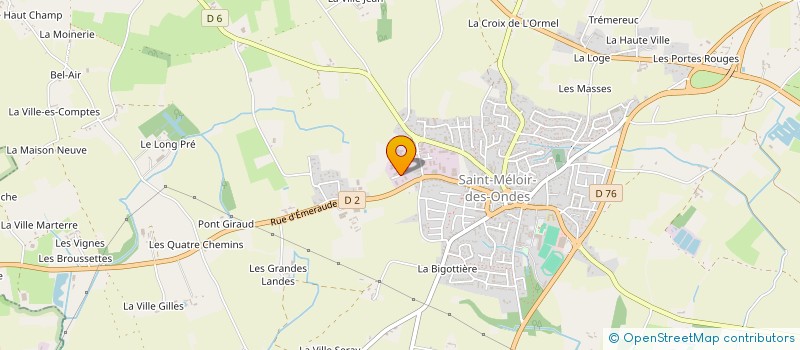 localisation de l'entreprise JCR 13 BRUZ  SAINT-MELOIR-DES-ONDES