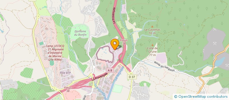 localisation de l'entreprise JCR à FREJUS