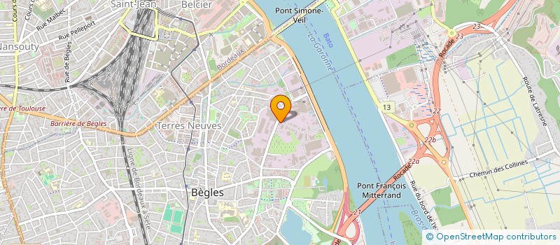localisation de l'entreprise JCR ASSOCIES à BEGLES