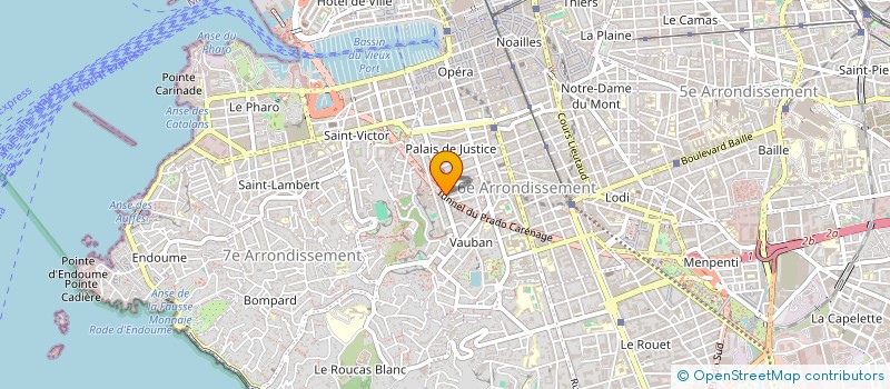 localisation de l'entreprise JCR INVEST à MARSEILLE