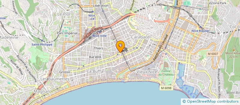 localisation de l'entreprise JCR OPHTALMOLOGIE SELARL à NICE