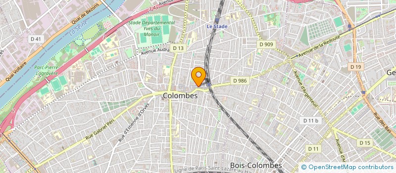localisation de l'entreprise JCR OPTIC à COLOMBES