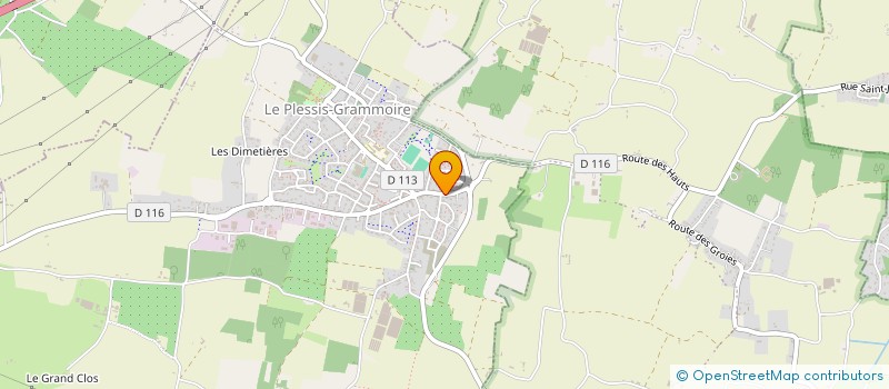 localisation de l'entreprise JCRP  LE PLESSIS-GRAMMOIRE