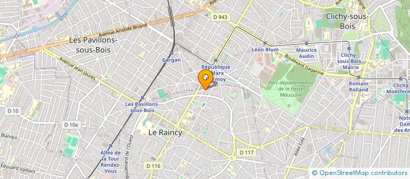 localisation de l'entreprise JCRV-GRAND PARIS GRAND EST  LE RAINCY