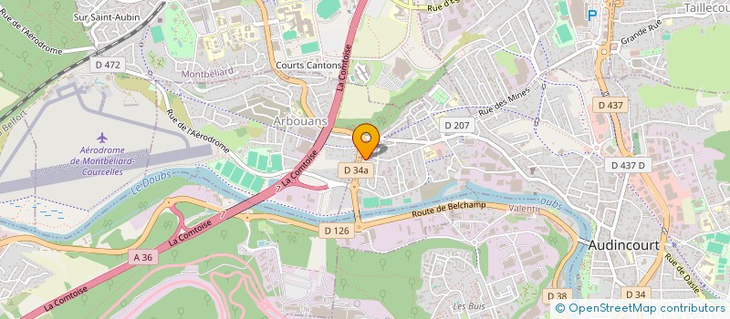 localisation de l'entreprise JCS  AUDINCOURT