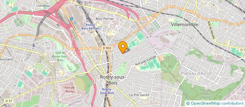 localisation de l'entreprise JCS CONSEILS à ROSNY-SOUS-BOIS