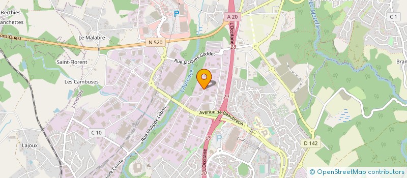 localisation de l'entreprise JCS CONSEILS ET PARTICIPATIONS à LIMOGES