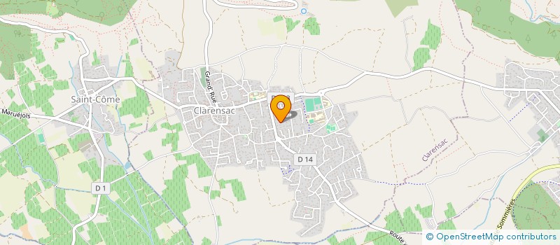 localisation de l'entreprise JCS GLOBAL INVEST  CLARENSAC