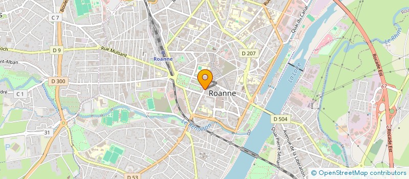 localisation de l'entreprise JCS ROANNE  ROANNE
