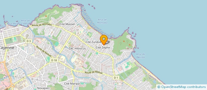 localisation de l'entreprise JCS TRANSPORTS  CAYENNE