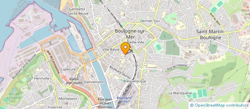 localisation de l'entreprise JCSB  BOULOGNE-SUR-MER