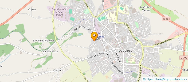 localisation de l'entreprise JCSP EURL à LOUDEAC