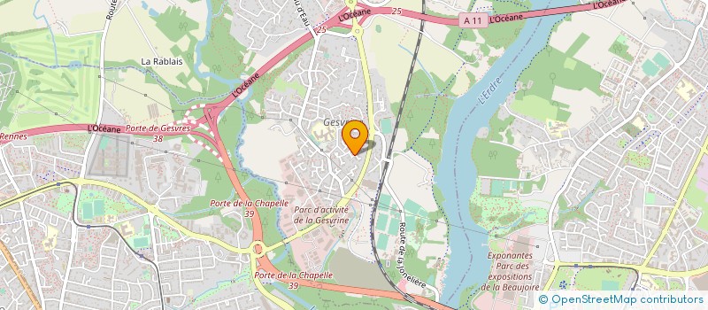 localisation de l'entreprise JCT BATIMENT  LA CHAPELLE-SUR-ERDRE