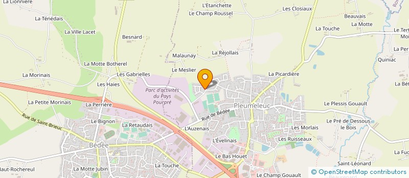 localisation de l'entreprise JCT BREIZH  PLEUMELEUC