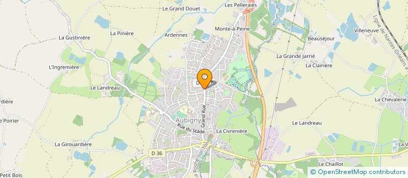 localisation de l'entreprise JCTP à AUBIGNY-LES CLOUZEAUX