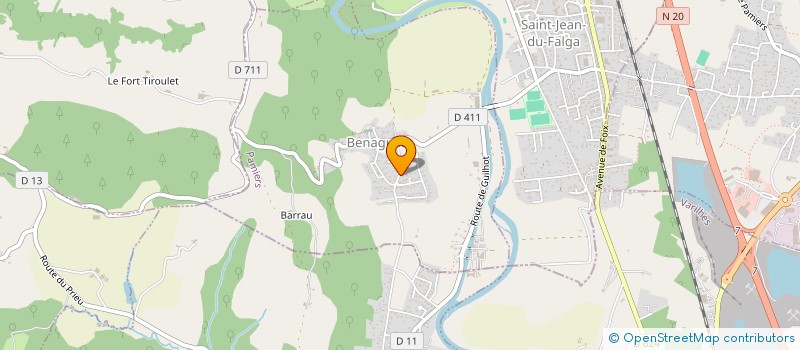 localisation de l'entreprise JCTP à BENAGUES