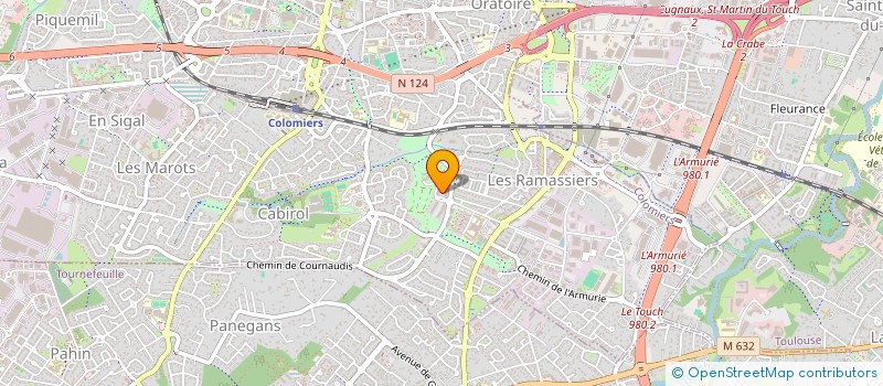localisation de l'entreprise JCTP TERRASSEMENT ET AMENAGEMENT EXTERIEUR à COLOMIERS