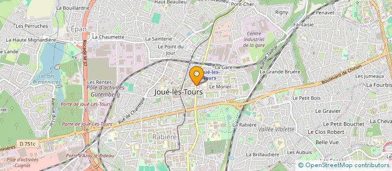 localisation de l'entreprise JCTRADE  JOUE-LES-TOURS