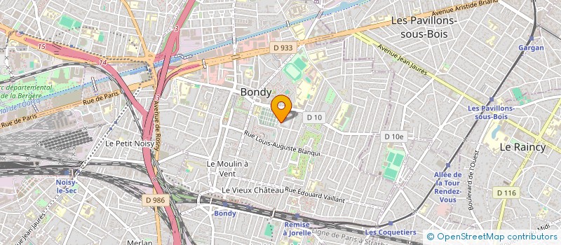 localisation de l'entreprise JCU TRANSPORTS  BONDY