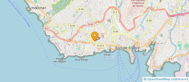 localisation de l'entreprise JCV CARAIBES LOCATION à FORT-DE-FRANCE