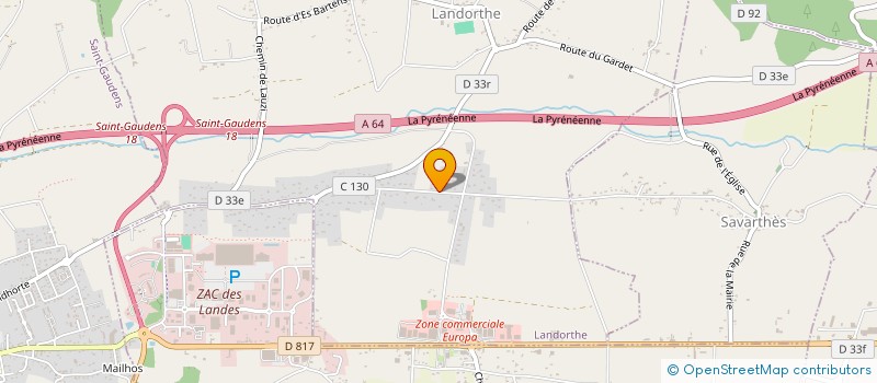 localisation de l'entreprise JCV CONSTRUCTIONS à LANDORTHE