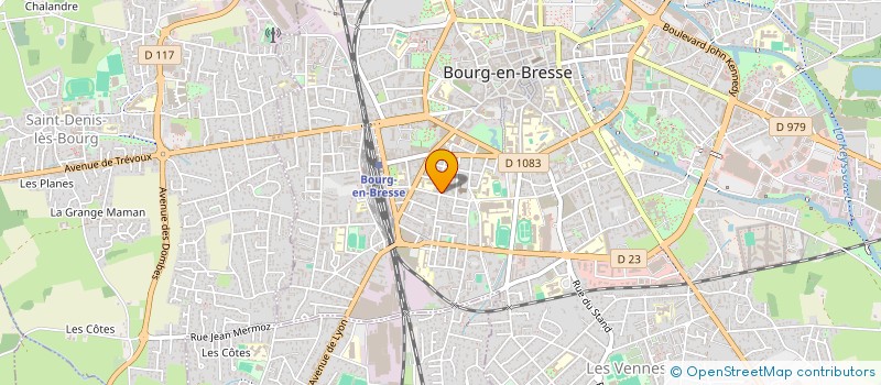 localisation de l'entreprise JCV IMMO à BOURG-EN-BRESSE