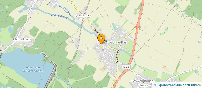 localisation de l'entreprise JCV INGENIERIE à ASPACH-LE-BAS