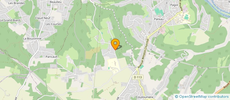 localisation de l'entreprise JCV33  COULOUNIEIX-CHAMIERS