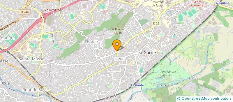 localisation de l'entreprise JCW  LA GARDE