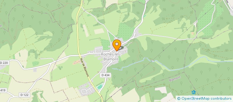 localisation de l'entreprise JCW PEINTURE  ROCHES-LES-BLAMONT