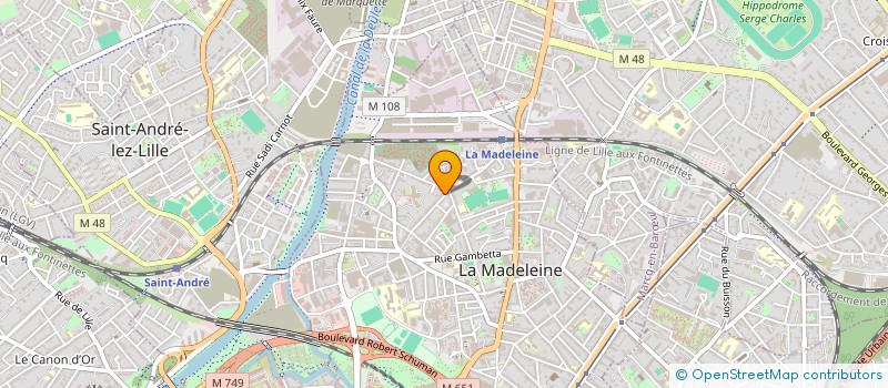localisation de l'entreprise JCWEB à LA MADELEINE