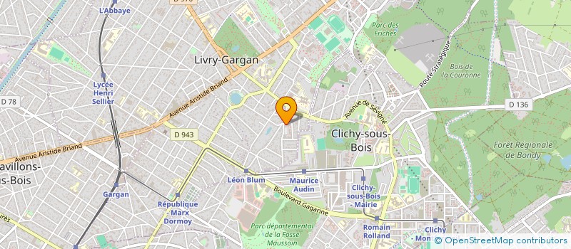 localisation de l'entreprise JCWEL à LIVRY-GARGAN