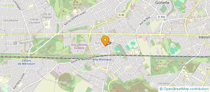 localisation de l'entreprise JCZ à BILLY-MONTIGNY