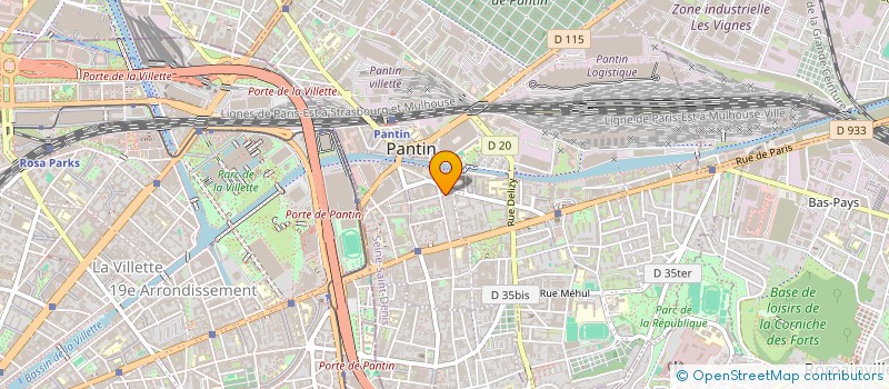 localisation de l'entreprise JD  PANTIN