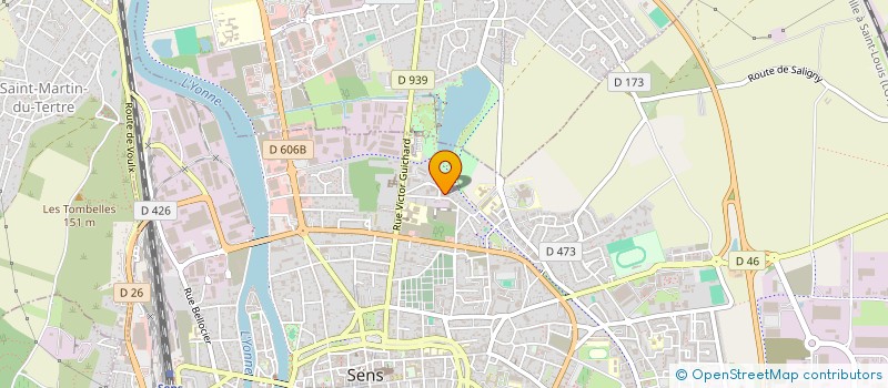 localisation de l'entreprise JD AUTO à SENS