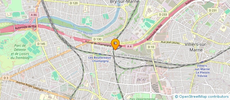 localisation de l'entreprise JD AUTO à CHAMPIGNY-SUR-MARNE