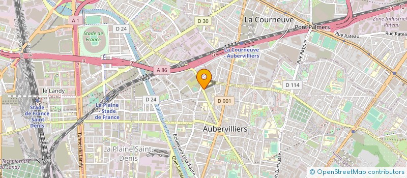 localisation de l'entreprise JD AUTOS à AUBERVILLIERS