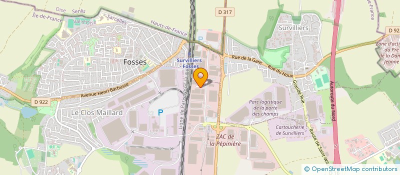 localisation de l'entreprise JD BATI RENOV à SAINT-WITZ
