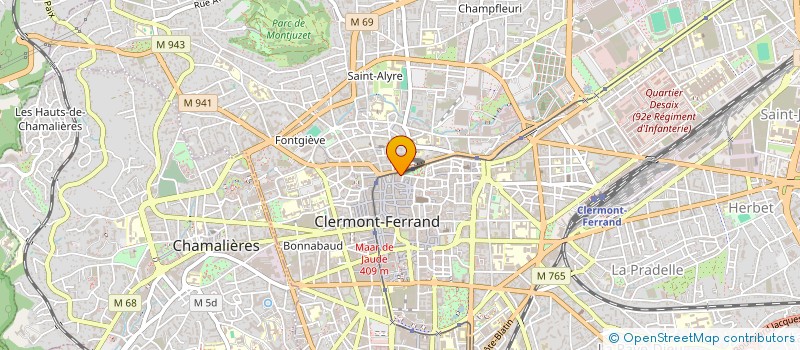 localisation de l'entreprise JD BAYCUIR à CLERMONT-FERRAND