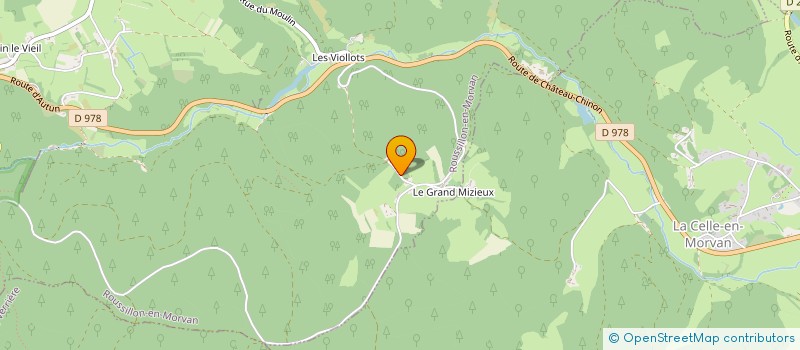 localisation de l'entreprise JD BOIS  ROUSSILLON-EN-MORVAN